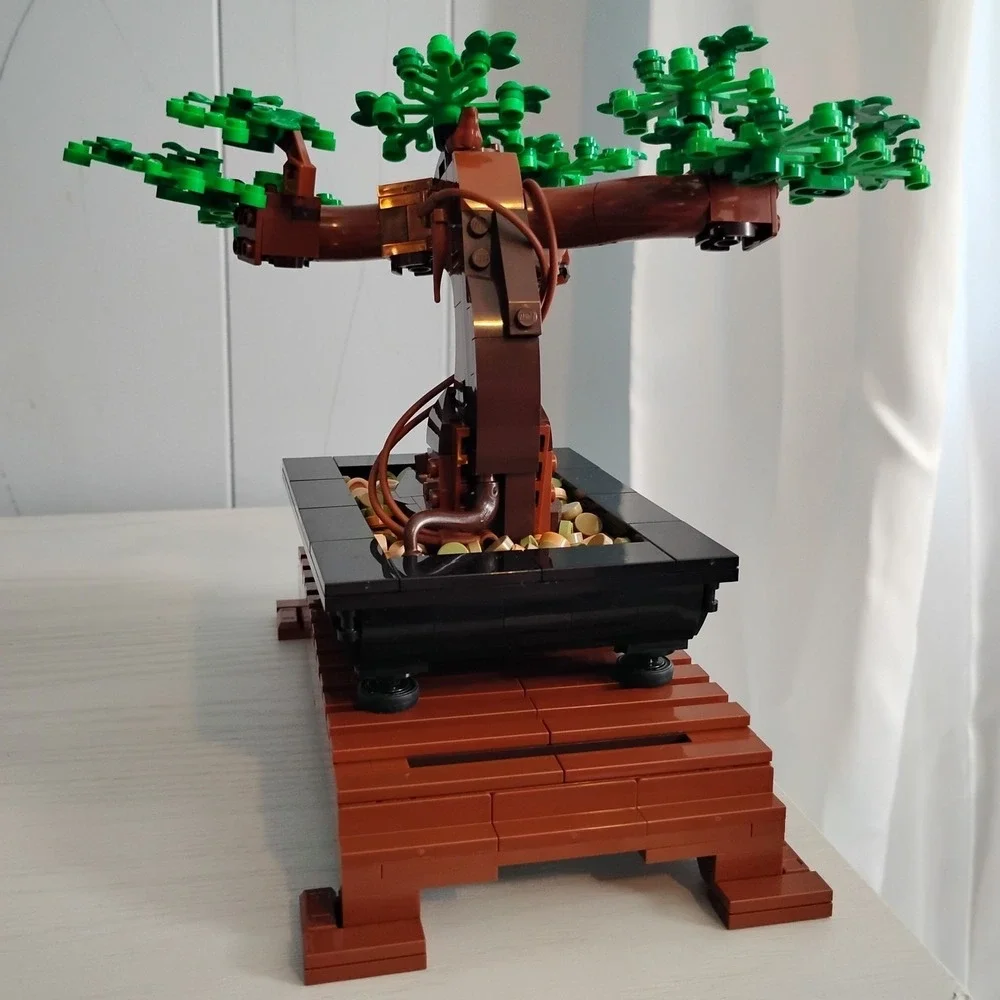 LEGO Botanicals Icons Bonsai Tree 10281 W/ Instructions Pink Frog Cherry Blossom